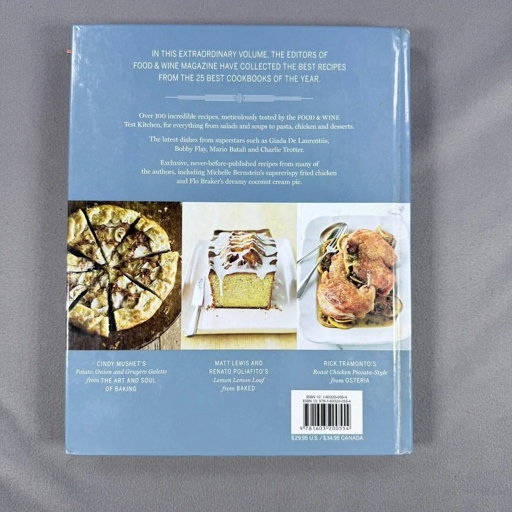 Food & Wine Best of the Best Cookbook Recipes Hardcover 2009 Vol 12 Cooking